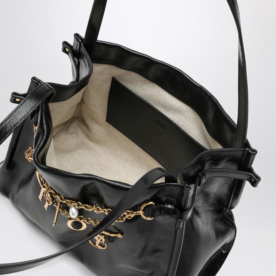 Chloé Chloé Charms black leather shoulder bag | TheDoubleF