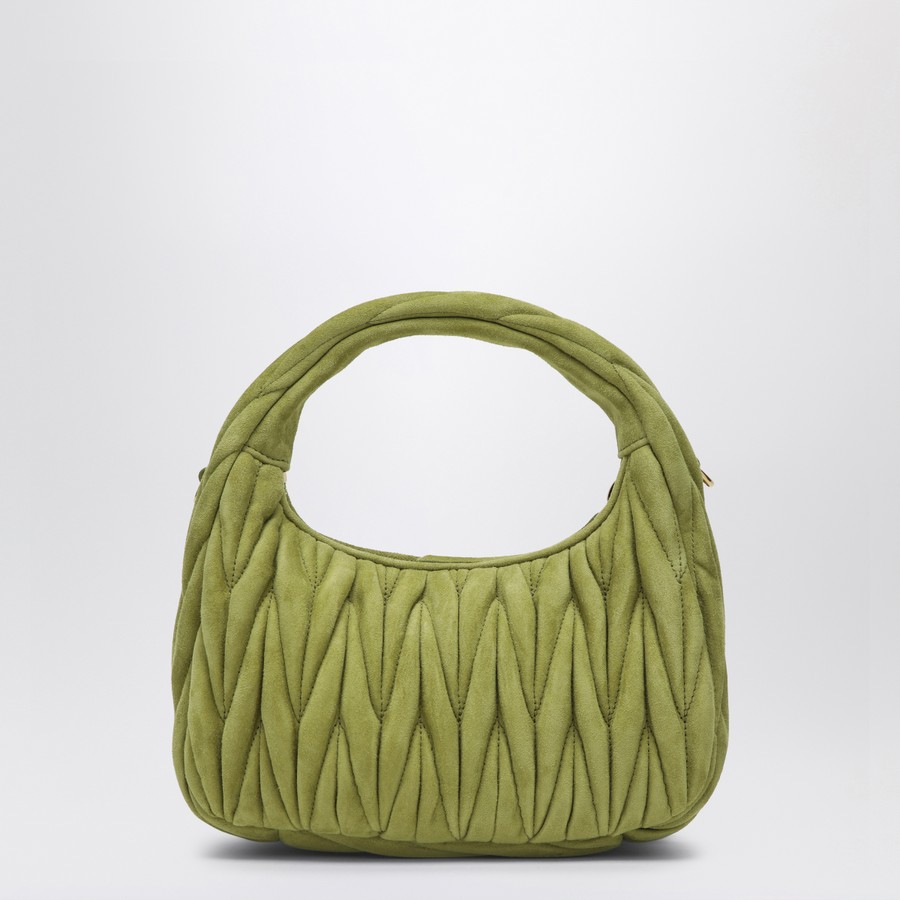 ★関税込み★ MiuMiu Ivy Suede Bag Miu Miu Small Miu Wander ivy green suede bag | TheDoubleF