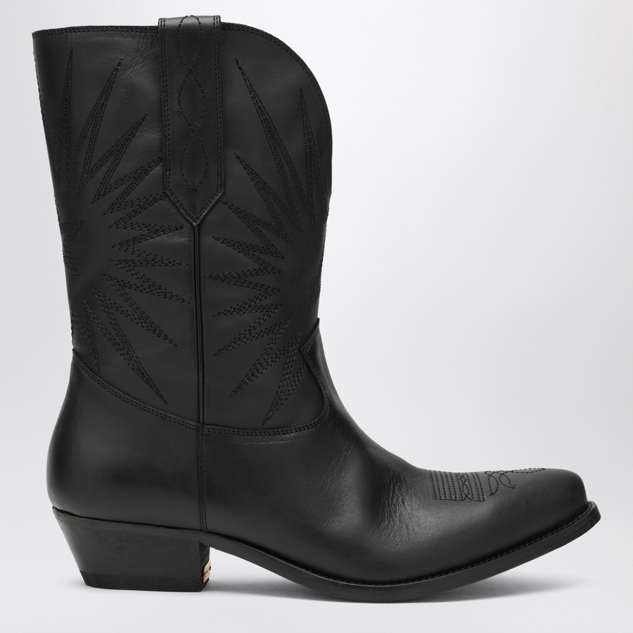 Golden Goose Wish Star low black leather boots | TheDoubleF