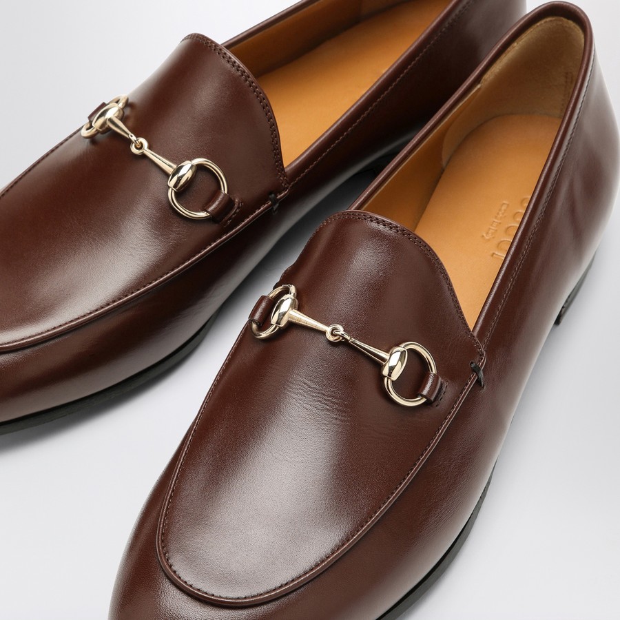 GUCCI Mocassino Jordaan marrone in pelle | TheDoubleF