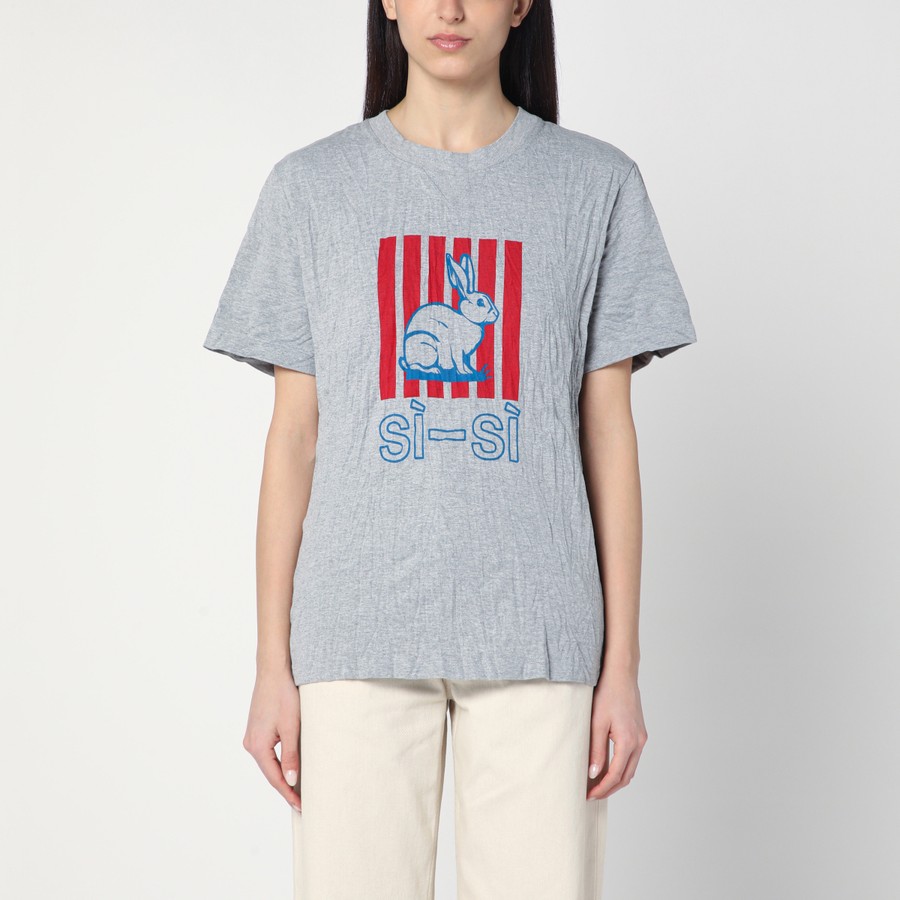 BOTTEGA VENETA CRUSHED COTTON SI-SI T-SHIRT ボッテガヴェネタ ボッテガヴェネタ Bottega Veneta Crushed Cotton Si-Si T-Shirt