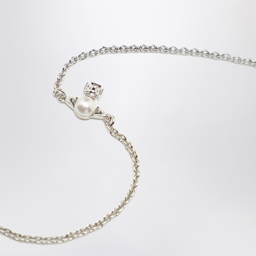 ブレスレット VIVIENNE WESTWOOD SILVER BALBINA BRACELET WITH PEARL Vivienne Westwood Silver Balbina bracelet with pearl