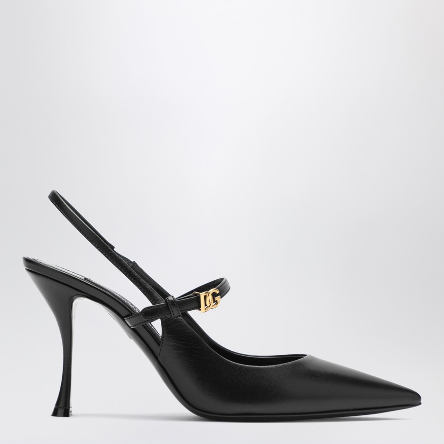 DOLCE&GABBANA／ミュール【美品】36 DOLCE & GABBANA Shoes Gold Crystal Slingbacks Pumps Heels