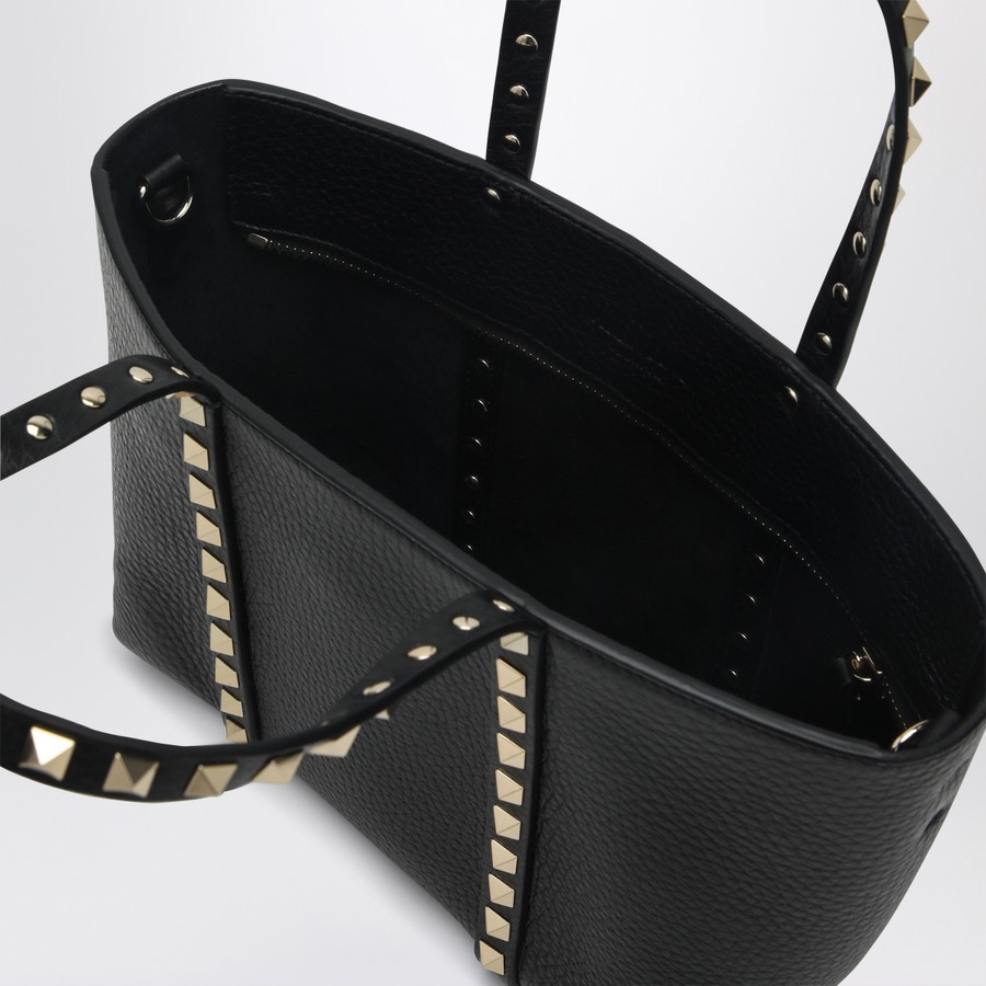 バッグ・カバンその他 VALENTINO Woman Mini bag Black 6W2B0R05VSF 0NO Valentino Garavani Black leather mini Rockstud tote bag
