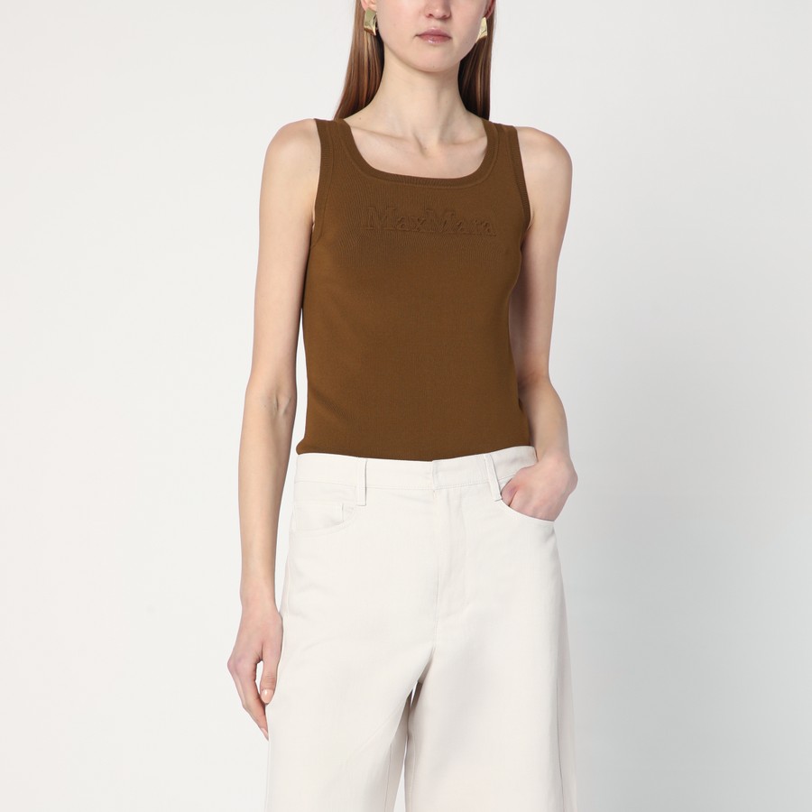 Tシャツ・カットソー MAX MARA OLIVE GREEN TOP IN CREPE VISCOSE Max Mara Olive green top in crêpe viscose | TheDoubleF