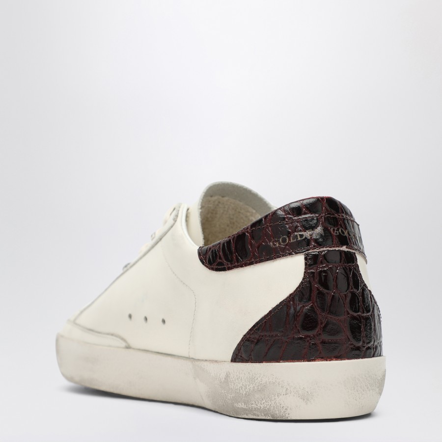 スニーカー Golden  Sneaker Super Star White Platinum Burgundy Golden Goose Sneaker Super Star white/platinum/burgundy
