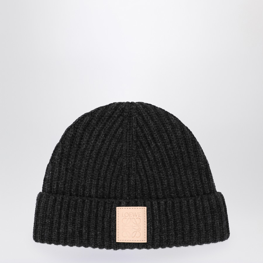 帽子・その他 Loewe Black beanie in cashmere Loewe Black beanie in cashmere | TheDoubleF