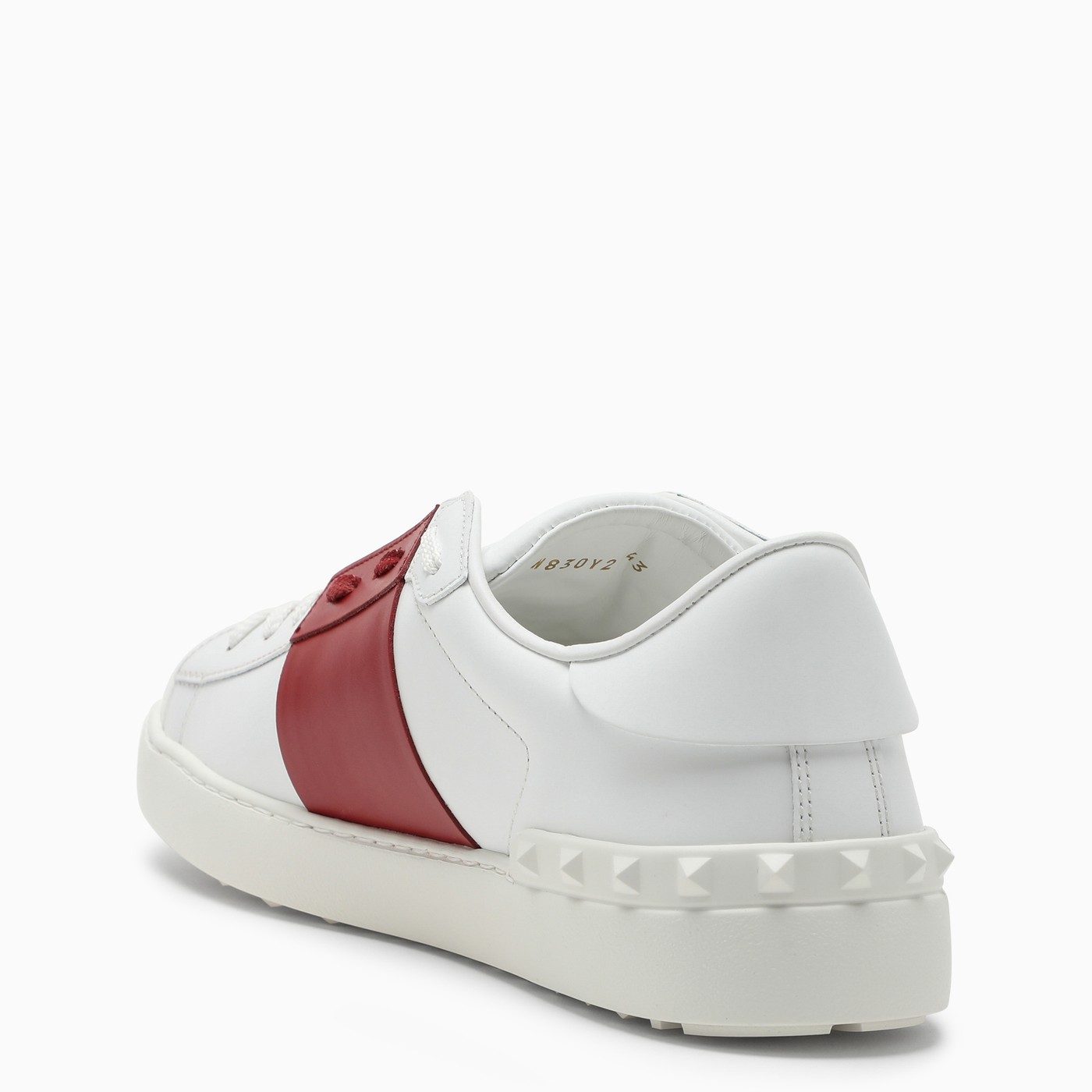 Valentino Garavani Basket Open homme blanc/rouge TheDoubleF