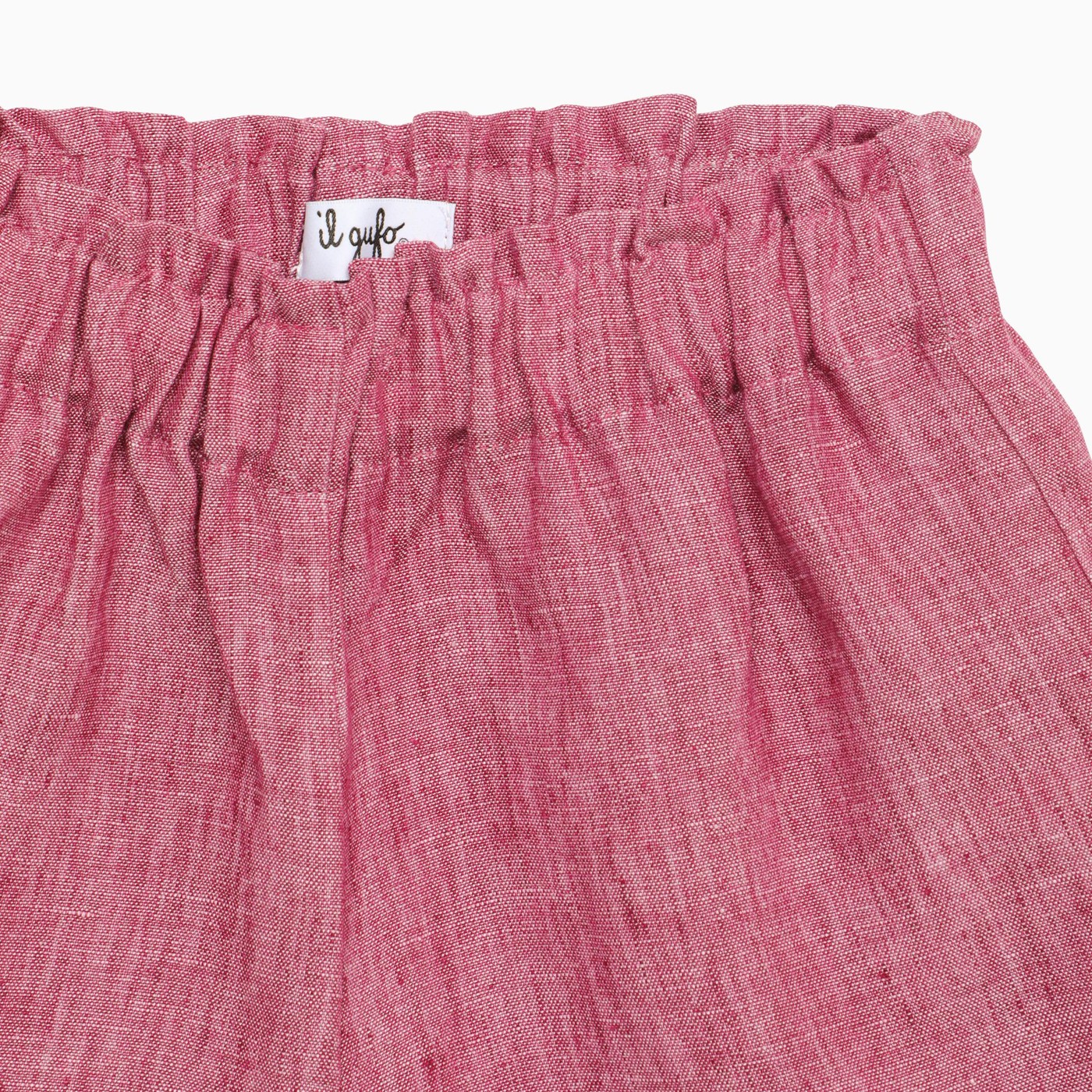 Il Gufo Pink linen bermuda shorts TheDoubleF