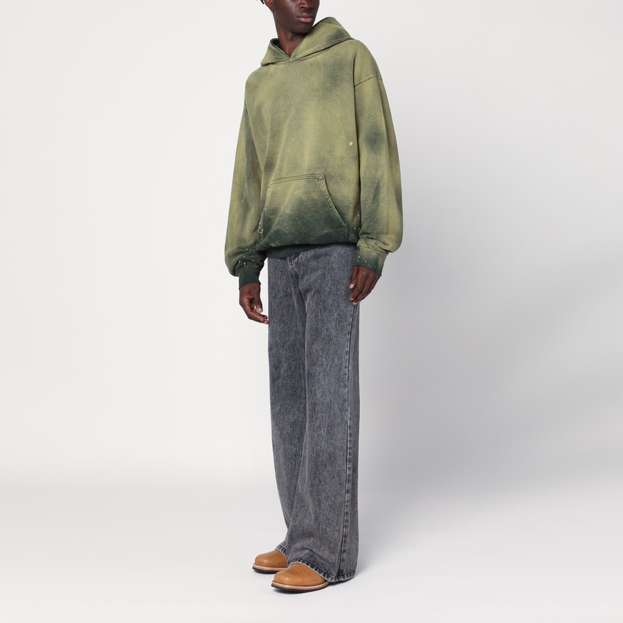 Basketcase Gallery Green/yellow gradient hoodie | TheDoubleF