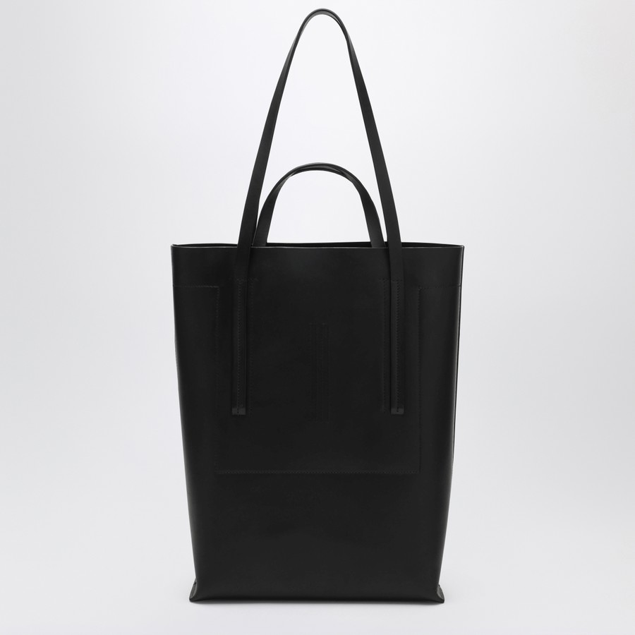Rick Owens Rectangular black leather bag | TheDoubleF