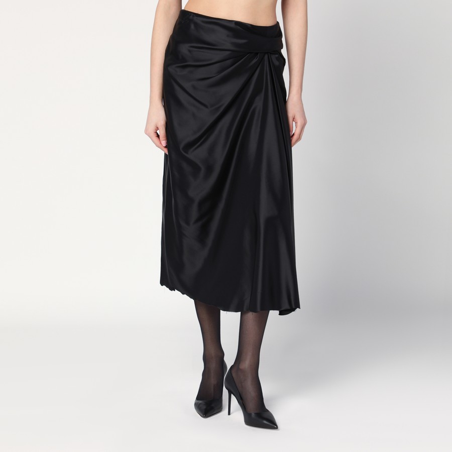 スカート Balenciaga Draped skirt Women's Draped Tailored Skirt in Black | Balenciaga US