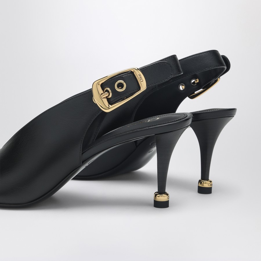 【関税&送料込】Chloe Chc25S08D Andrea Chloé Black slingback décolleté Andrea | TheDoubleF