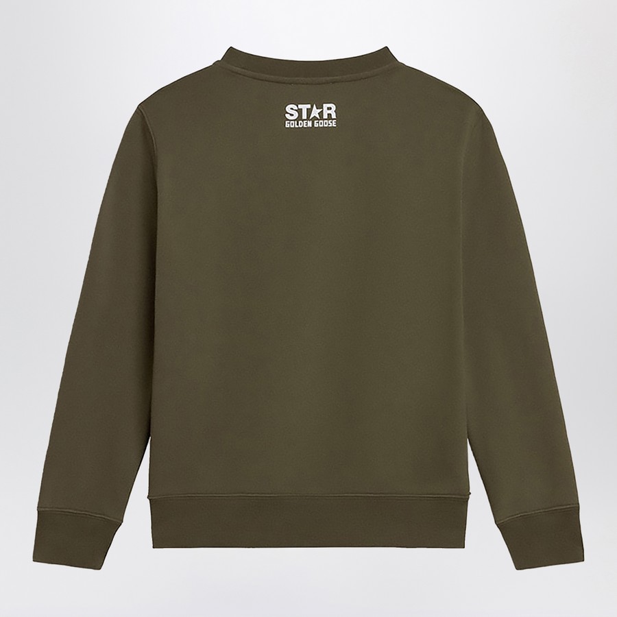 Golden Goose Felpa girocollo verde scura | TheDoubleF