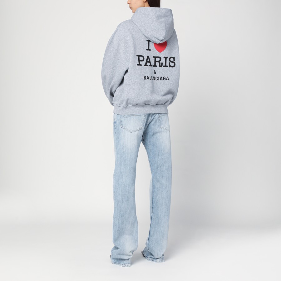 【BALENCIAGA】I LOVE PARIS & BALENCIAGA ZIP-UP フーディー BALENCIAGA】I LOVE PARIS & BALENCIAGA ZIP-UP フーディー