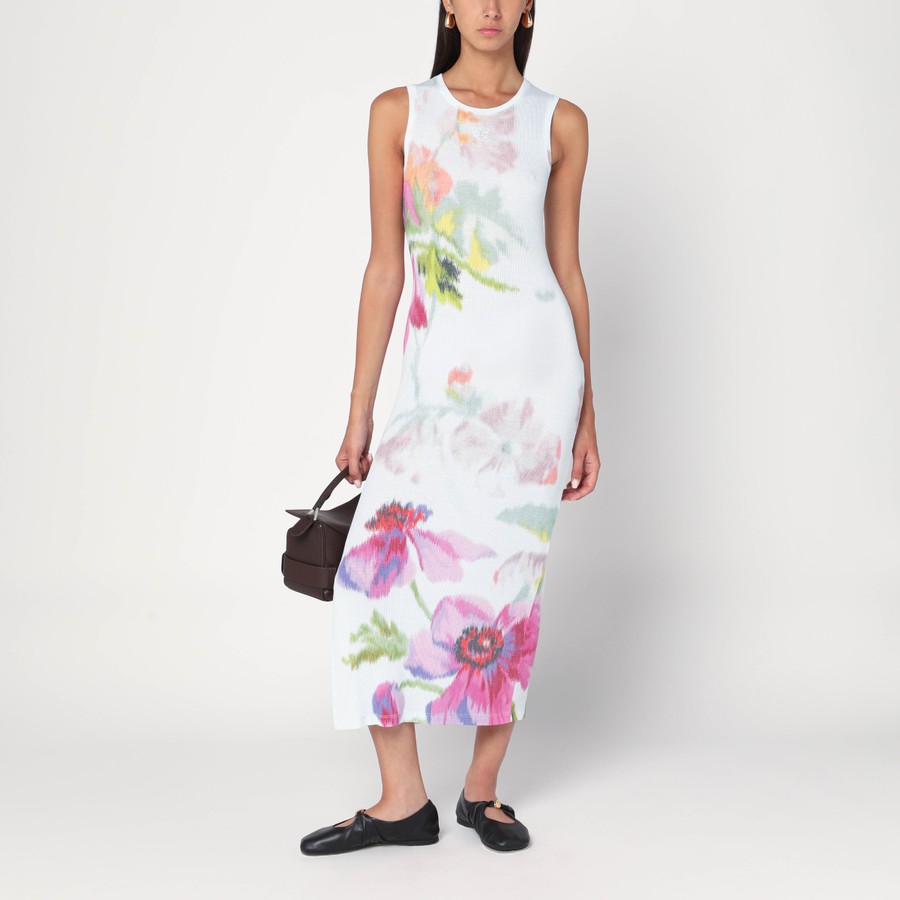 ワンピースその他 Loewe Silk-blend dress with floral digital print Loewe Silk-blend dress with floral digital print | TheDoubleF