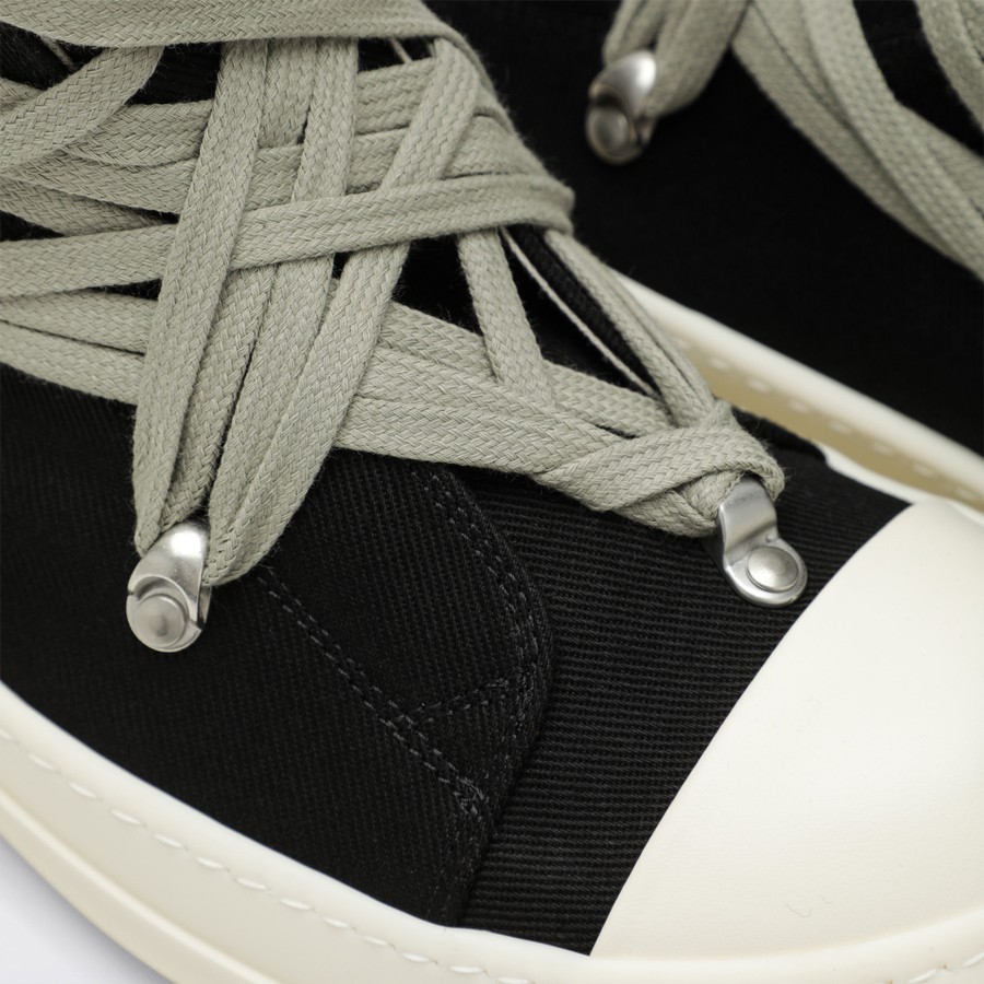 DRKSHDW Black Megalace sneakers in fabric | TheDoubleF