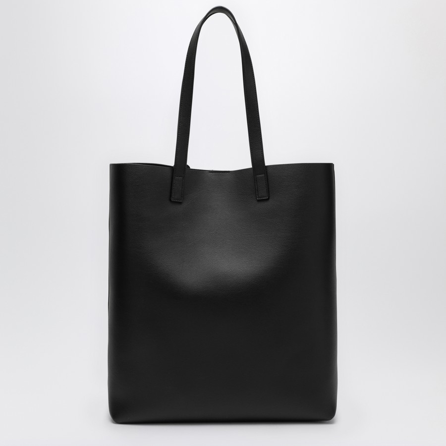 Saint Laurent Bold black leather shopping bag | TheDoubleF