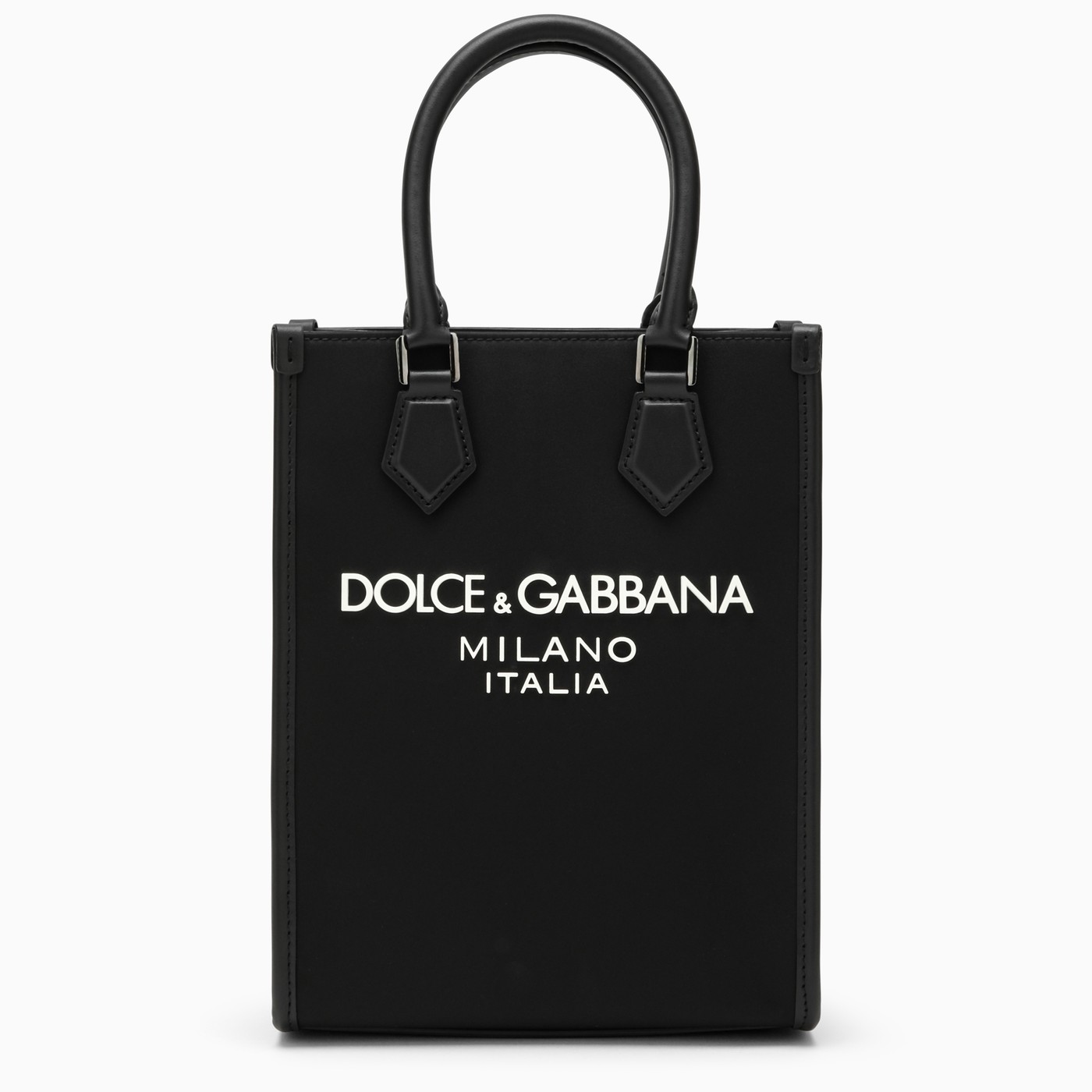 Dolce&Gabbana Small black nylon bag with logo TheDoubleF