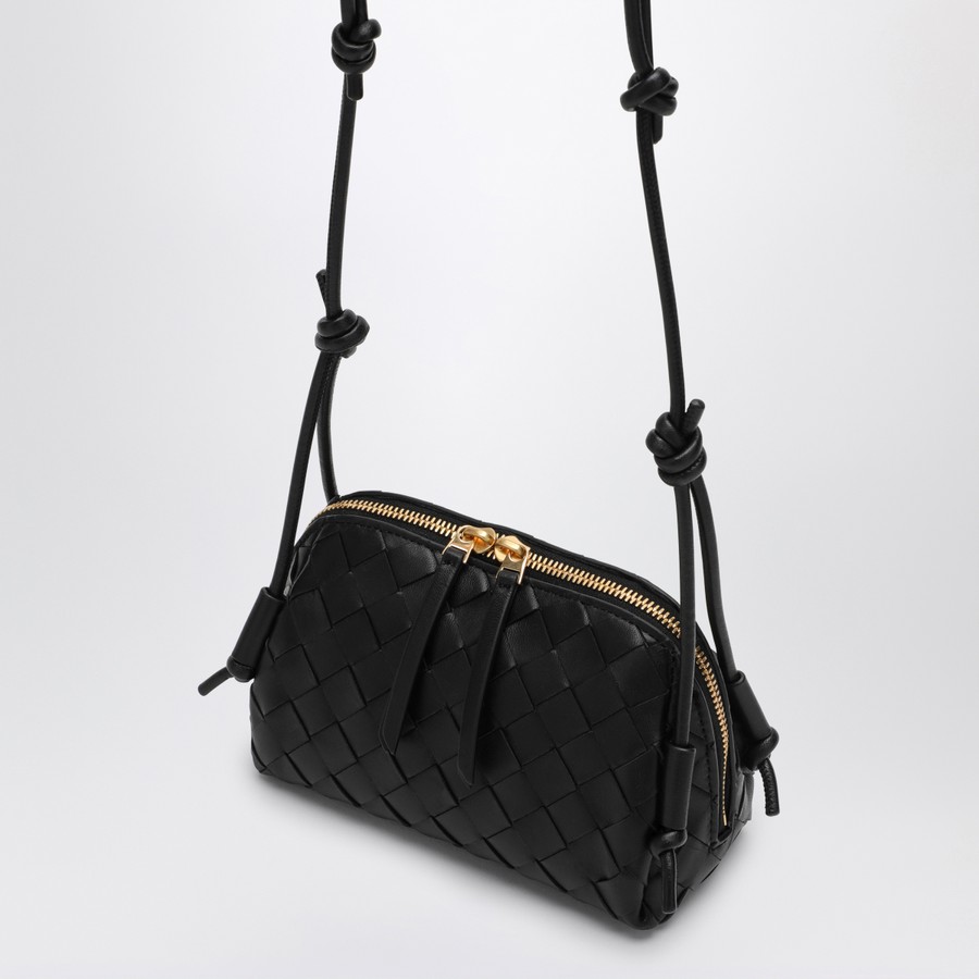 Bottega Veneta Black plaited Concert clutch bag | TheDoubleF
