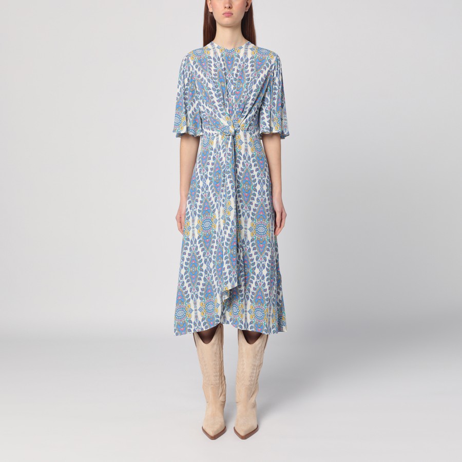 ワンピース ETRO FLARED MIDI DRESS WITH MULTI-COLOURED PRINT ETRO Flared midi dress with multi-coloured print | TheDoubleF