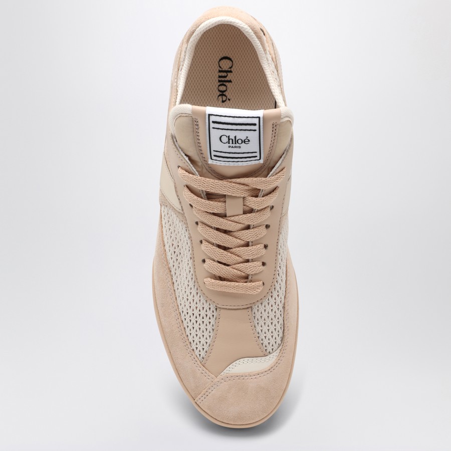 Chloé Chloé Kick Peachy Pink sneaker in mesh and leather