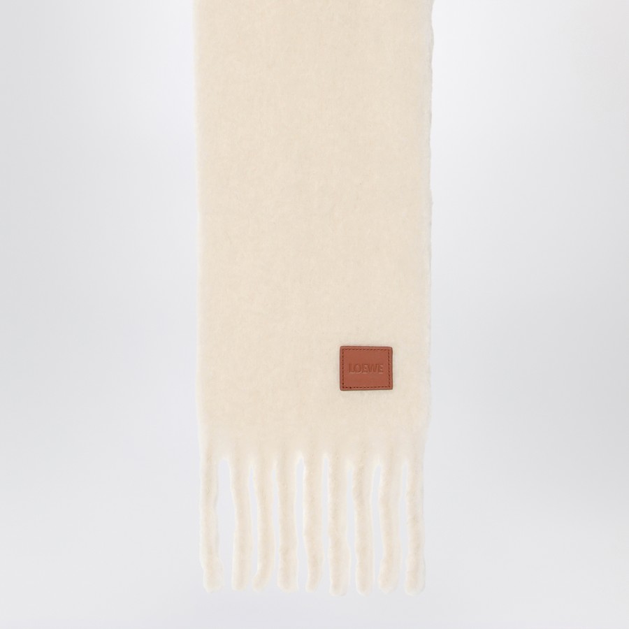 LOEWE｜ (Scarf in mohair (FSA6SS1X05 2100)) Loewe Scarf in Mohair and Wool - LABELS