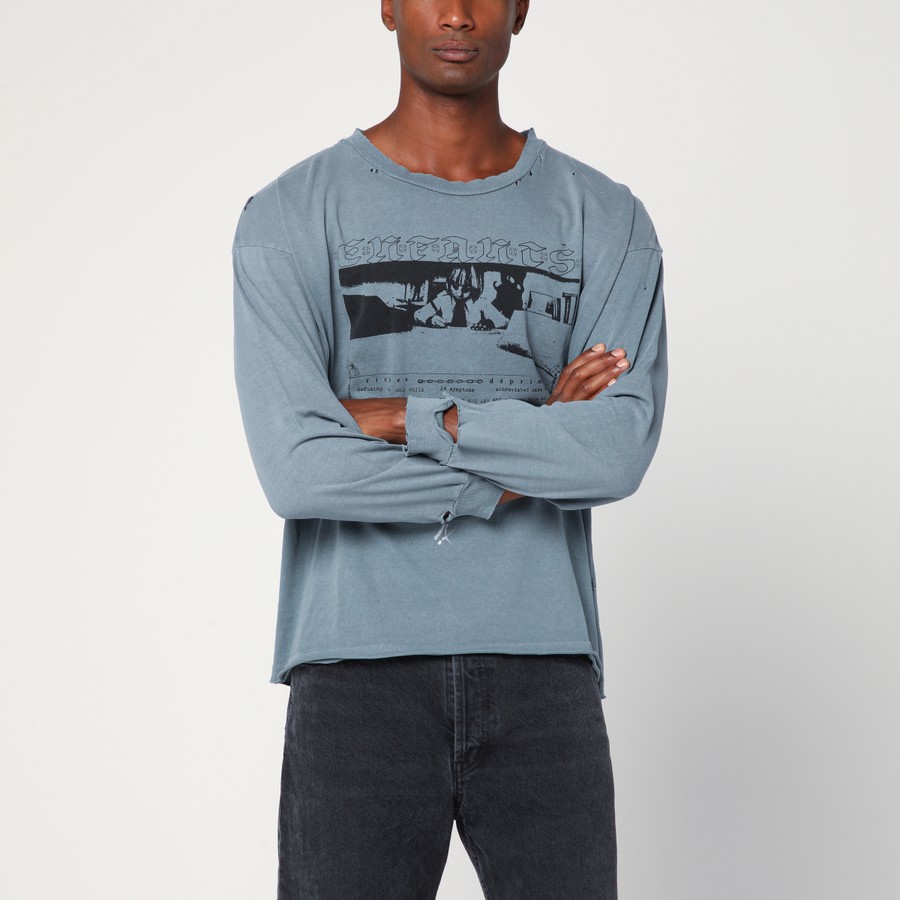 Enfants Riches Déprimés Boy in Chains blue vintage-effect T