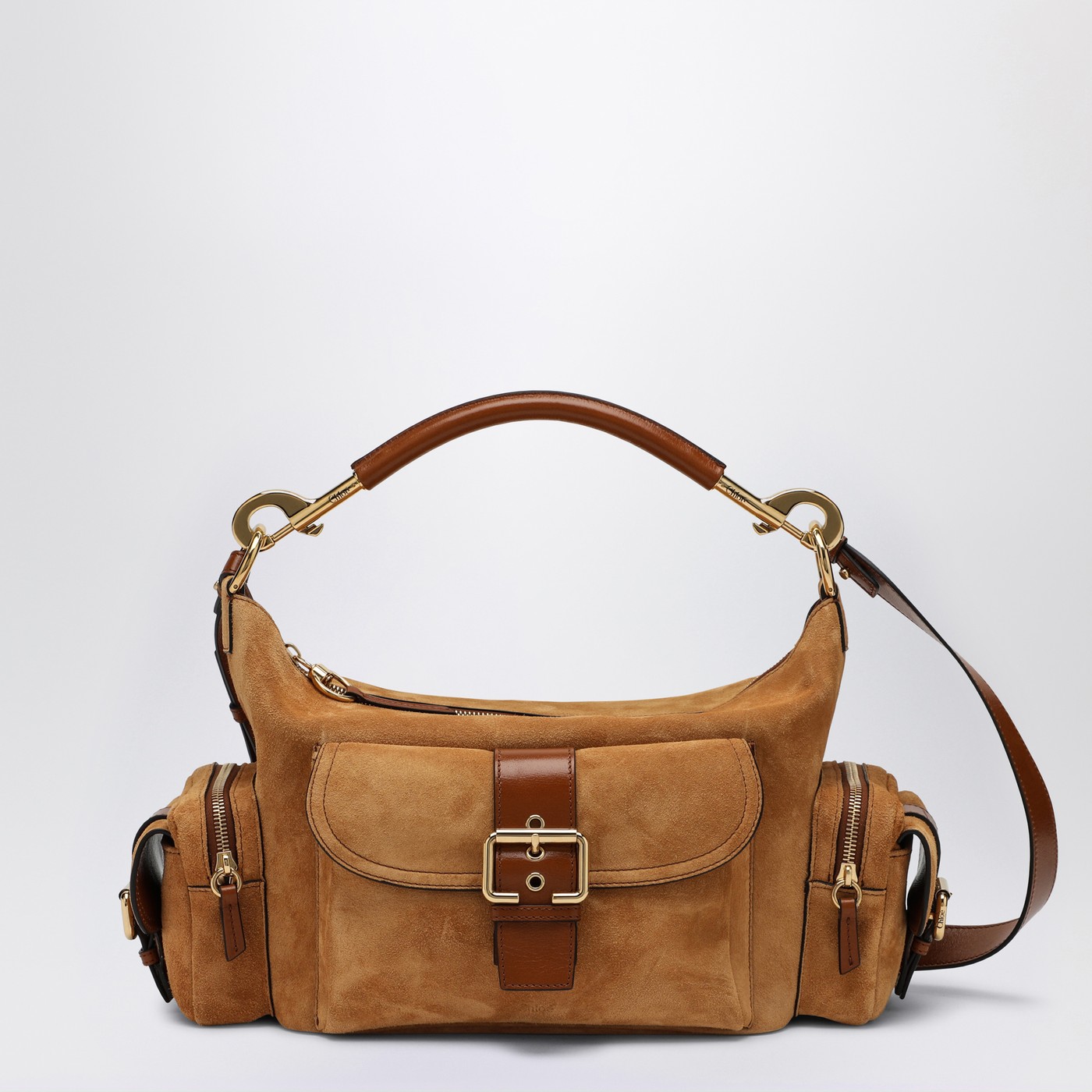 Chloé Camera bag en daim marron clair TheDoubleF