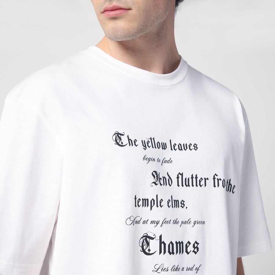Tシャツ・カットソー ALEXANDER MCQUEEN Men T Shirts 815069QTAC7 0909 WHITE Alexander McQueen white cotton t-shirt | TheDoubleF