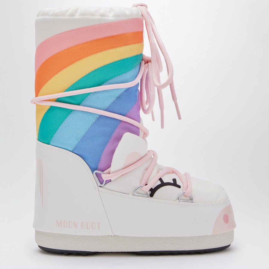 Moon Boot Icon Junior Unicorn white boot | TheDoubleF