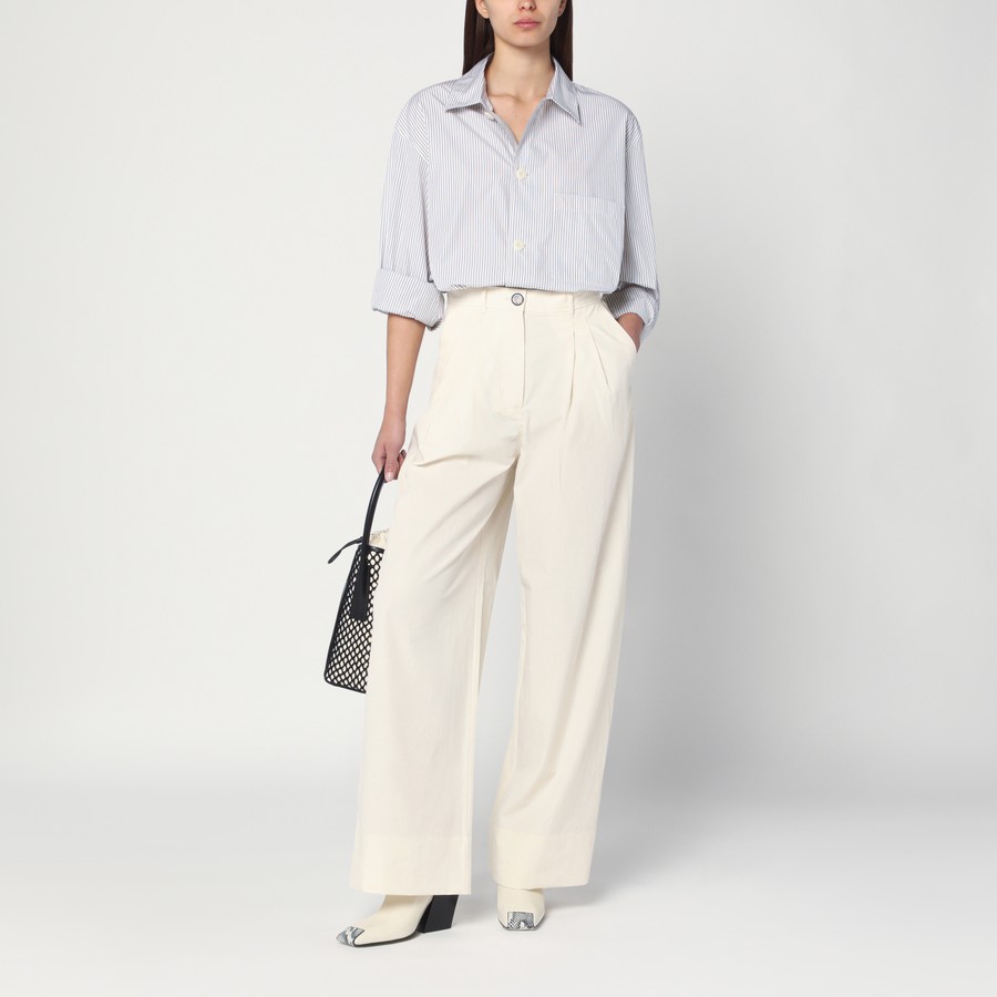 ボトムスその他 MKDT Studio Wide ecru trousers in cotton MKDT Studio Wide écru trousers in cotton | TheDoubleF