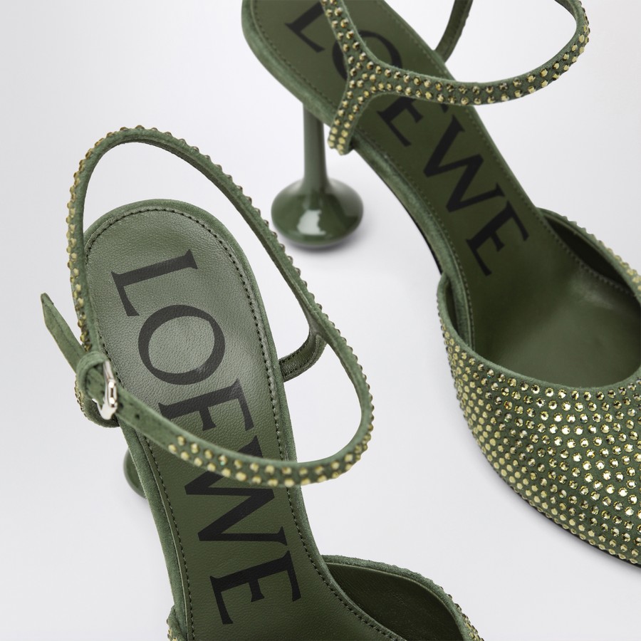 シューズ・サンダルその他 Loewe Green strass ankle decollete toy Loewe Green strass ankle décolleté toy | TheDoubleF