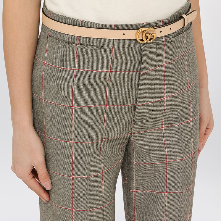 GUCCI GG Marmont thin belt in GG Supreme | TheDoubleF