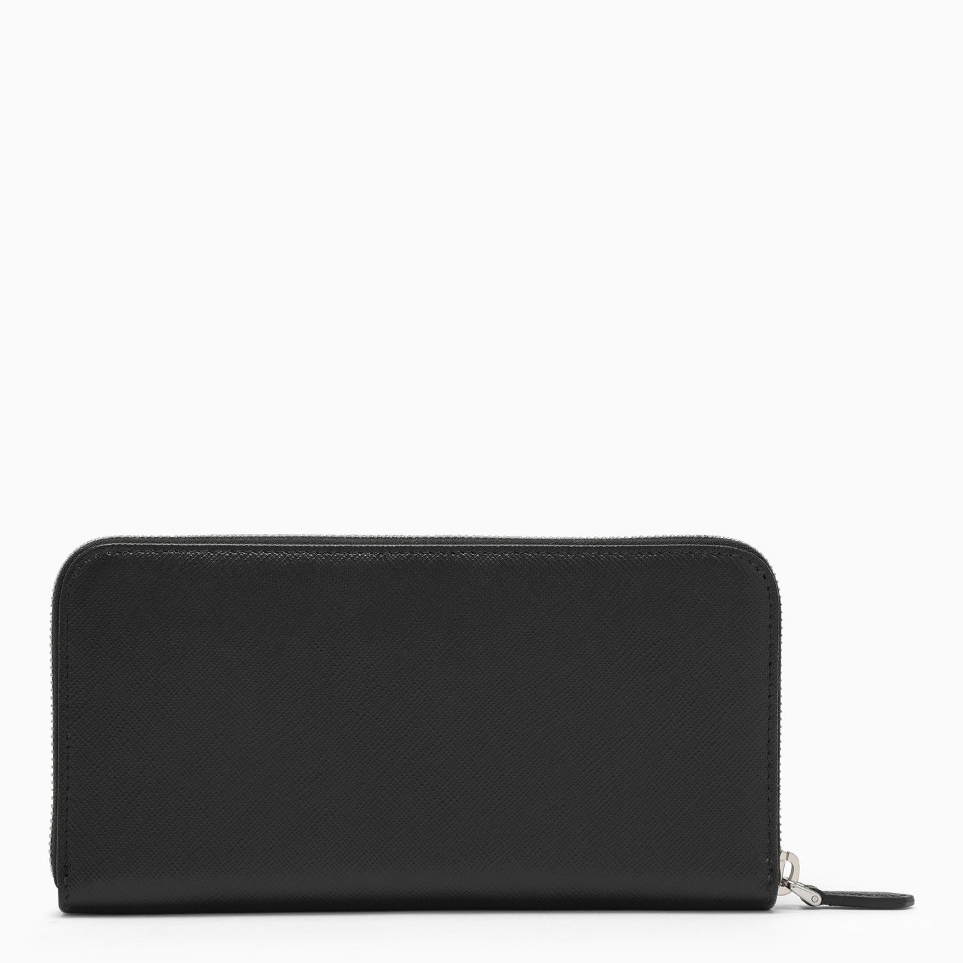 Prada Black and silver zip around wallet TheDoubleF