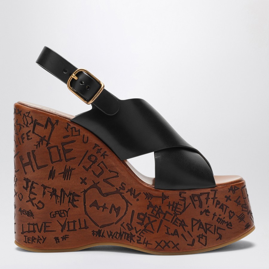 Chloé Maxime black wedge sandal | TheDoubleF