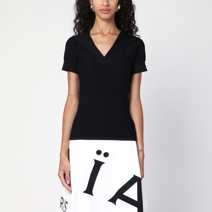 Tシャツ・カットソー ALAIA BLACK PIQUE HOODED TOP ALAIA BLACK PIQUE HOODED TOP (ALAIA/Tシャツ・カットソー