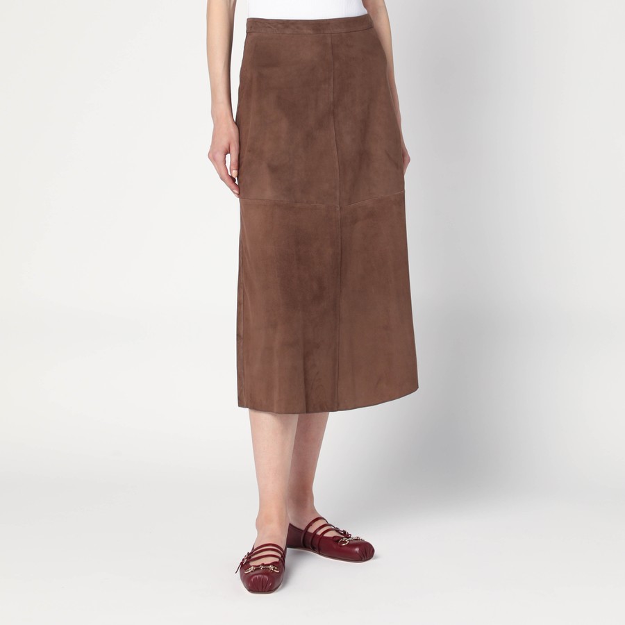 ☆'S Max Mara☆直営店買付☆エレガントSuede Skirt/CIPRIA S Max Mara Suede Woman | Max Mara