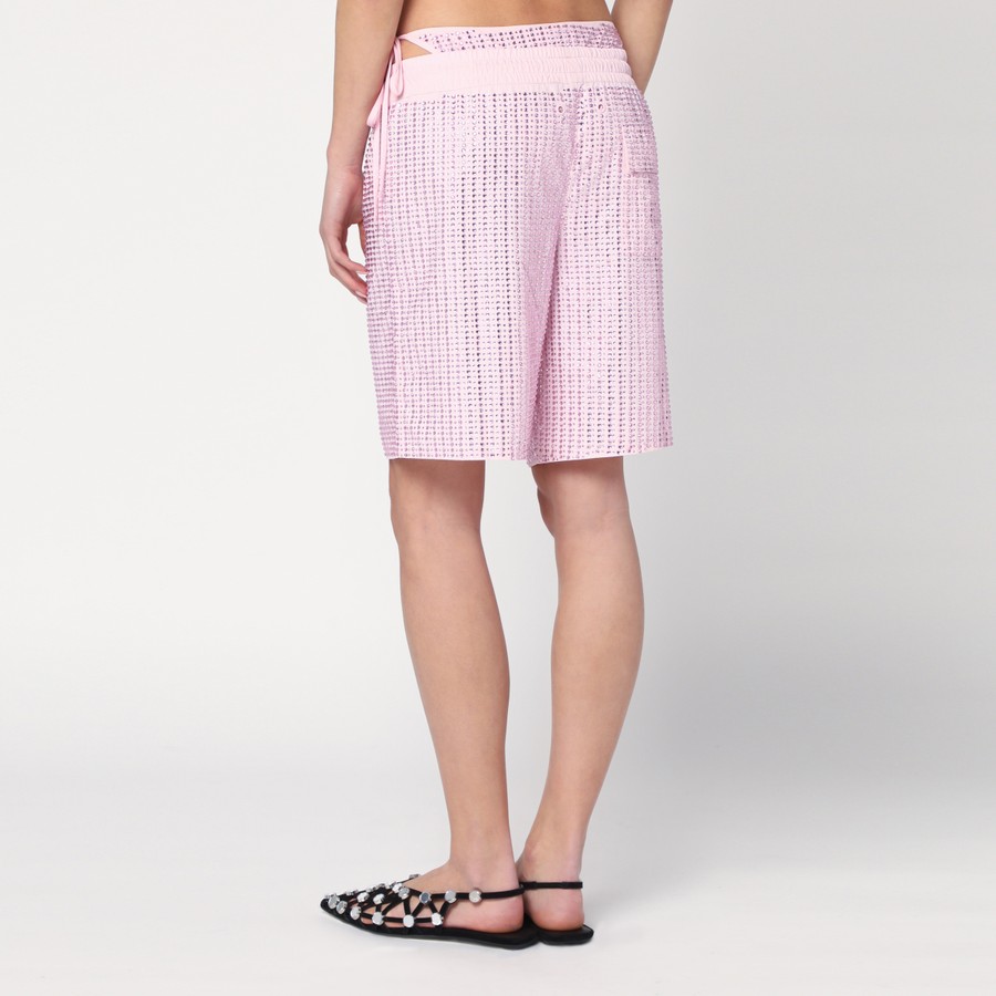 水着・ビーチグッズその他 Venuja Pink bermuda shorts with crystals Venuja Pink bermuda shorts with crystals | TheDoubleF