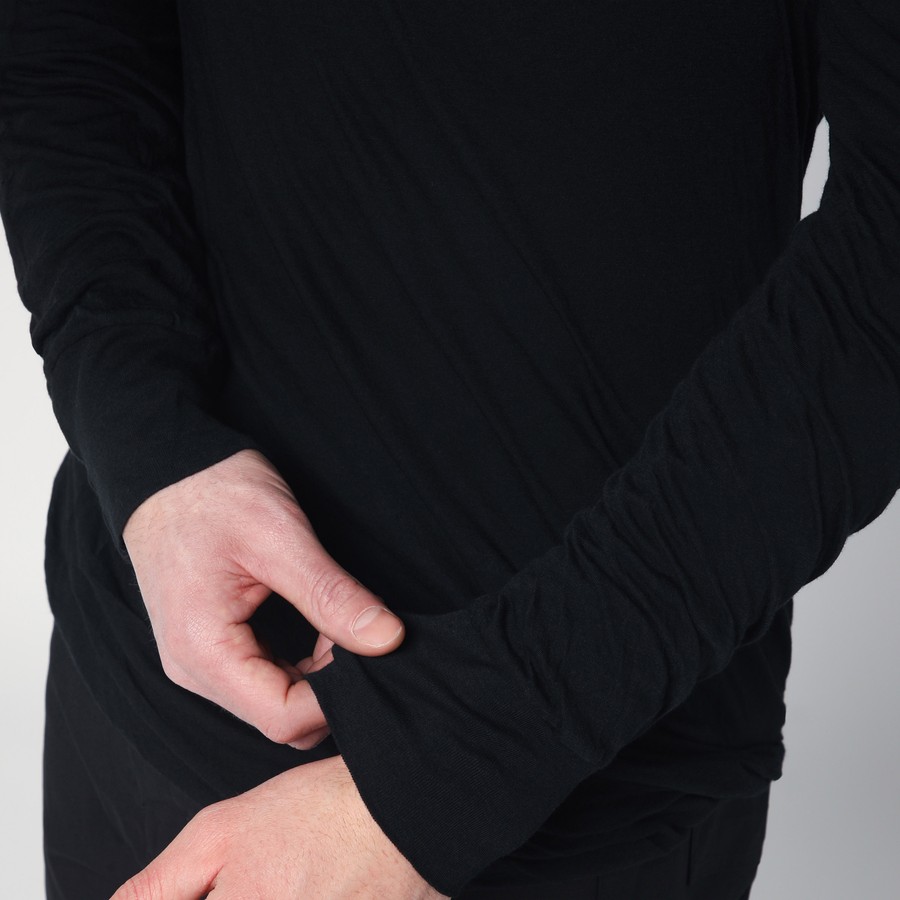 Tシャツ・カットソー RICK OWENS SEMI-TRANSPARENT BLACK COTTON T-SHIRT Rick Owens Cotton T-Shirt in Black for Men | Lyst