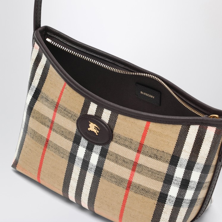 ショルダーバッグ・ポシェット BURBERRY Women Messenger Bags 8079856 black Burberry Snip Leather Crossbody Bag | Black | FARFETCH