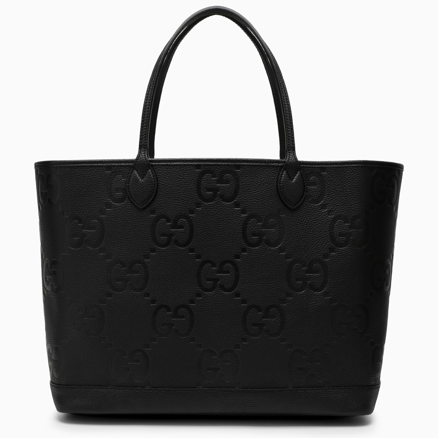 GUCCI Grand sac Jumbo GG en cuir noir TheDoubleF