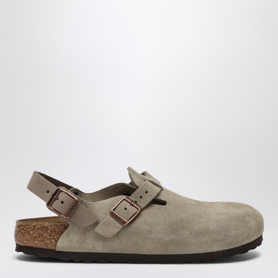 サンダル Birkenstock Taupe Suede Tokyo Slipper Birkenstock Tokio taupe suede
