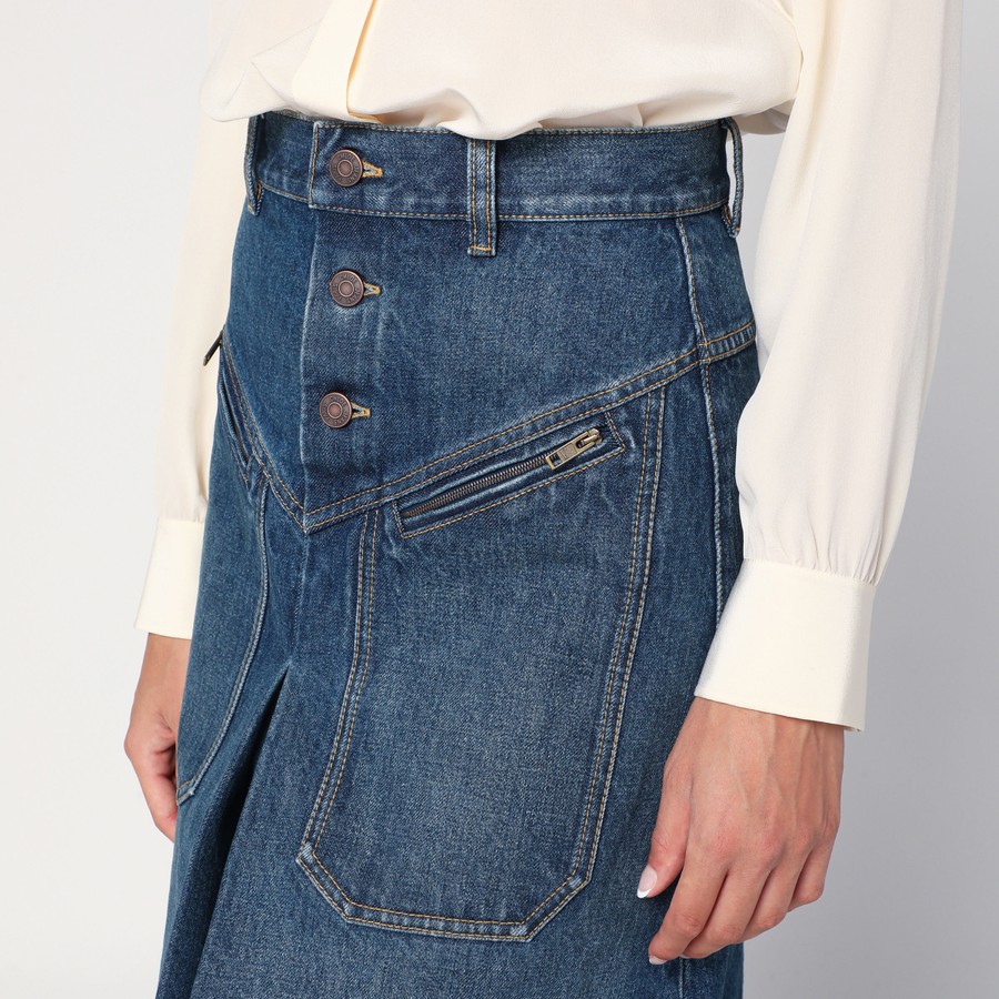 スカート Chloe SKIRT (CH25UJU10459) Chloé Scalloped Mini Skirt In a Cotton Mix | Chloé US