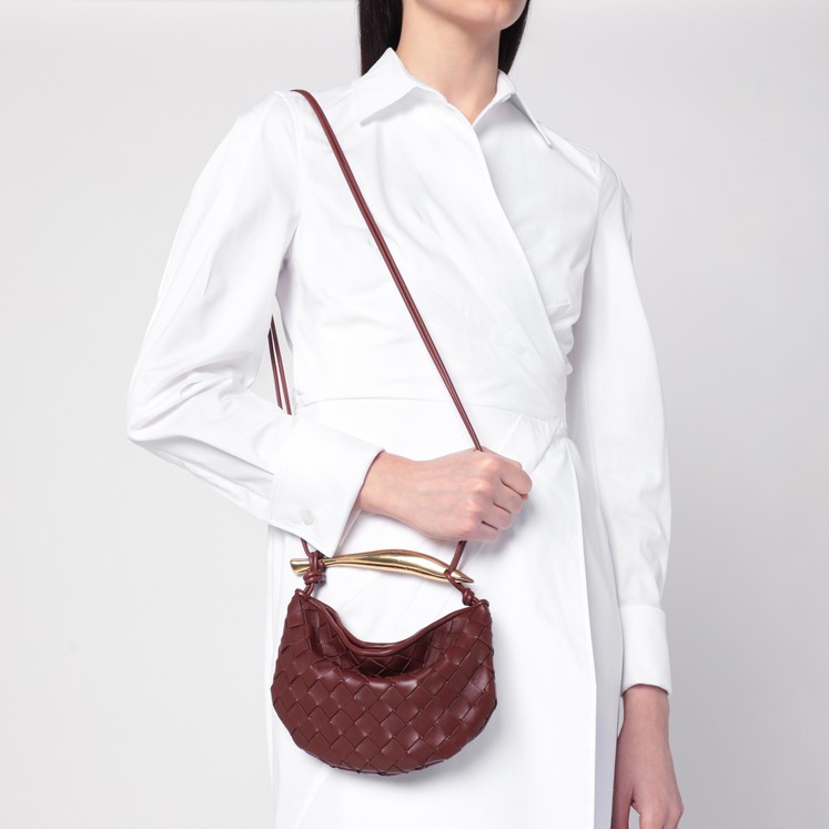 【BOTTEGA VENETA】ミニ ジョディ DARK BROWN Bottega Veneta Dark Praline Mini Jodie bag | TheDoubleF