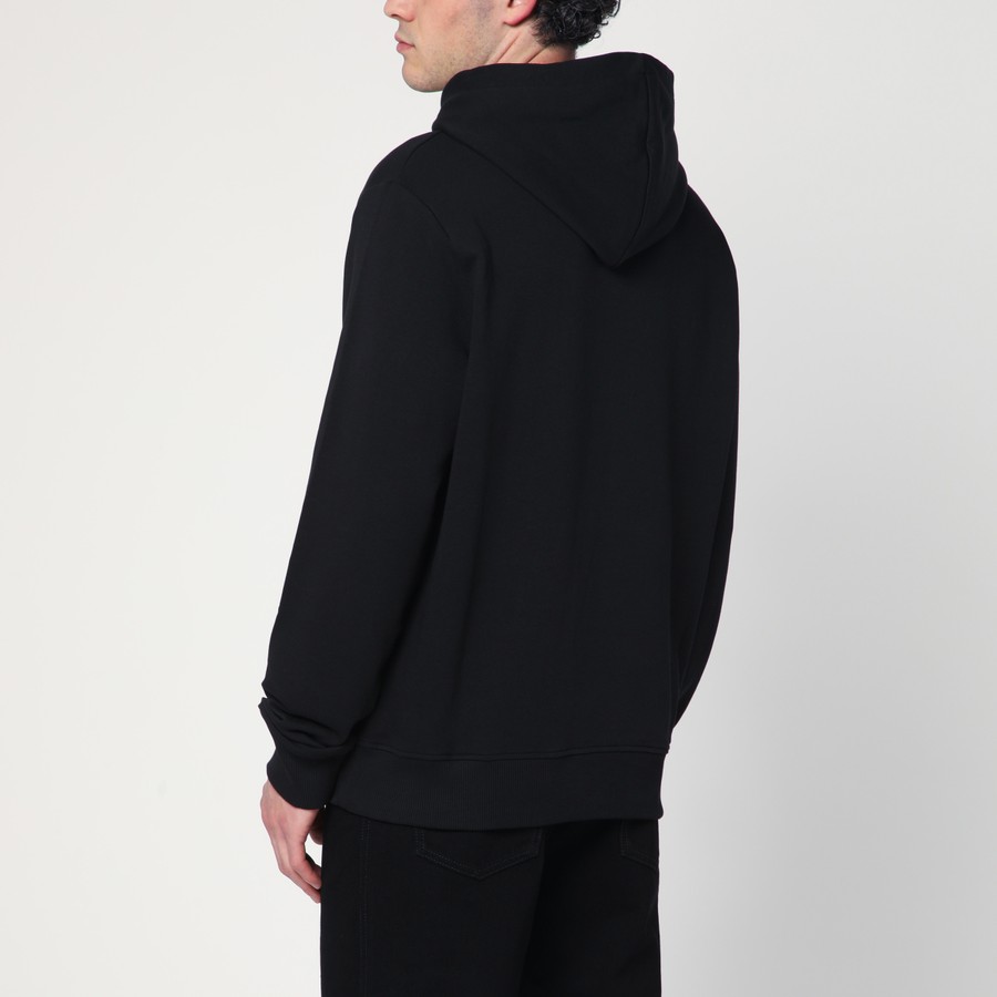 Balmain Black cotton hoodie with logo | TheDoubleF