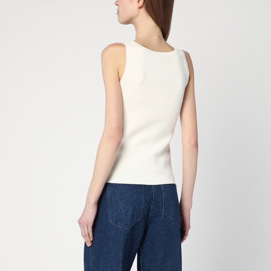 Tシャツ・カットソー MAX MARA IVORY TOP IN CREPE VISCOSE Max Mara Ivory top in crêpe viscose | TheDoubleF
