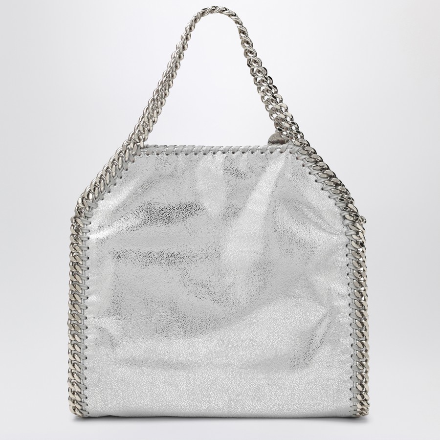 STELLA McCARTNEY シルバーショルダーバッグ ステラマッカートニーファラベラ ミニチェーンショルダー グレー