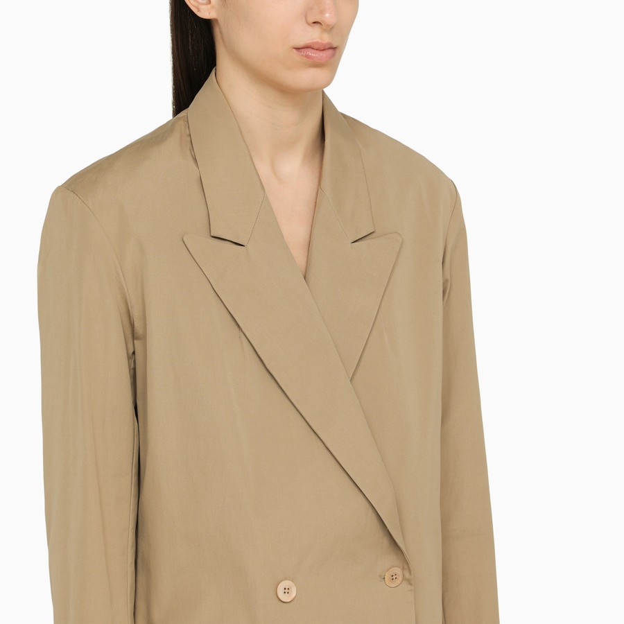 コート DRIES VAN NOTEN Women Coats 2510102161449 103 BEIGE Dries Van Noten Beige Belted Jacket In 103 Beige | ModeSens