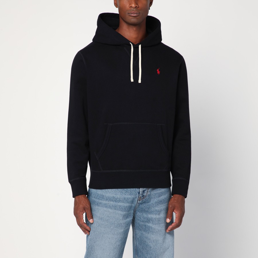 パーカー・フーディ Polo Ralph Lauren Black Cotton-Blend Sweatshirt Polo Ralph Lauren Black cotton-blend sweatshirt | TheDoubleF